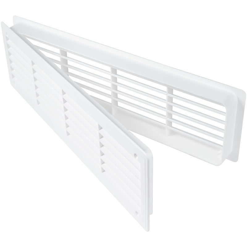 AWENTA 18" x 5" Inch Two Sided White Door Air Vent Cover - Door Vents for Interior Doors - Universal Furniture Ventilation Guard- Register for Bathroom, Bedroom, Garage, Kitchen, Furniture - Image 5