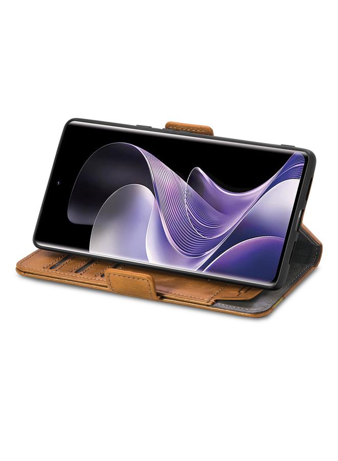 erorex Case For Xiaomi Redmi Note 14 Pro+ 5G CaseNeo Splicing Dual Magnetic Buckle Leather Phone Case - Image 4