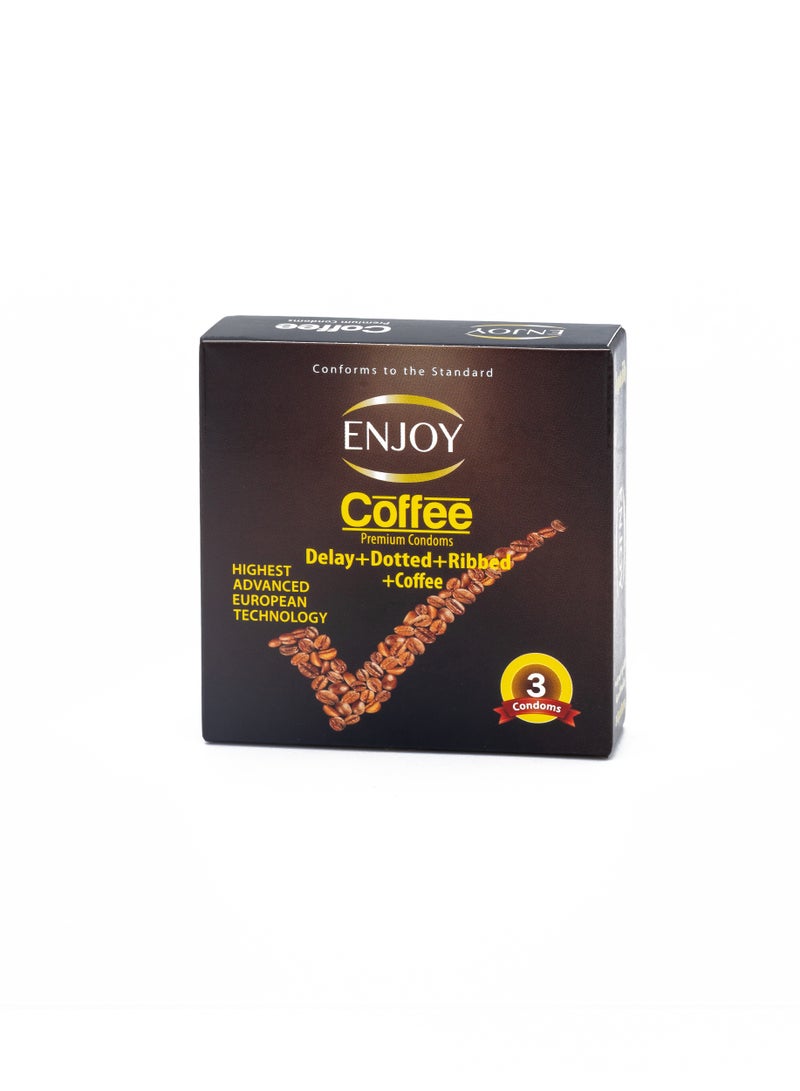 ENJOY Coffee Premium Condoms 3 Pieces - Image 2