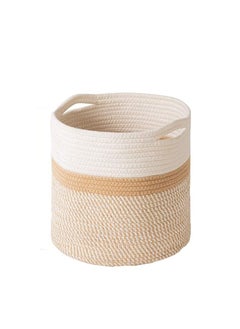 Y&D Multi-Functional Cotton Rope Woven Storage Basket 20*20cm  - Image 1