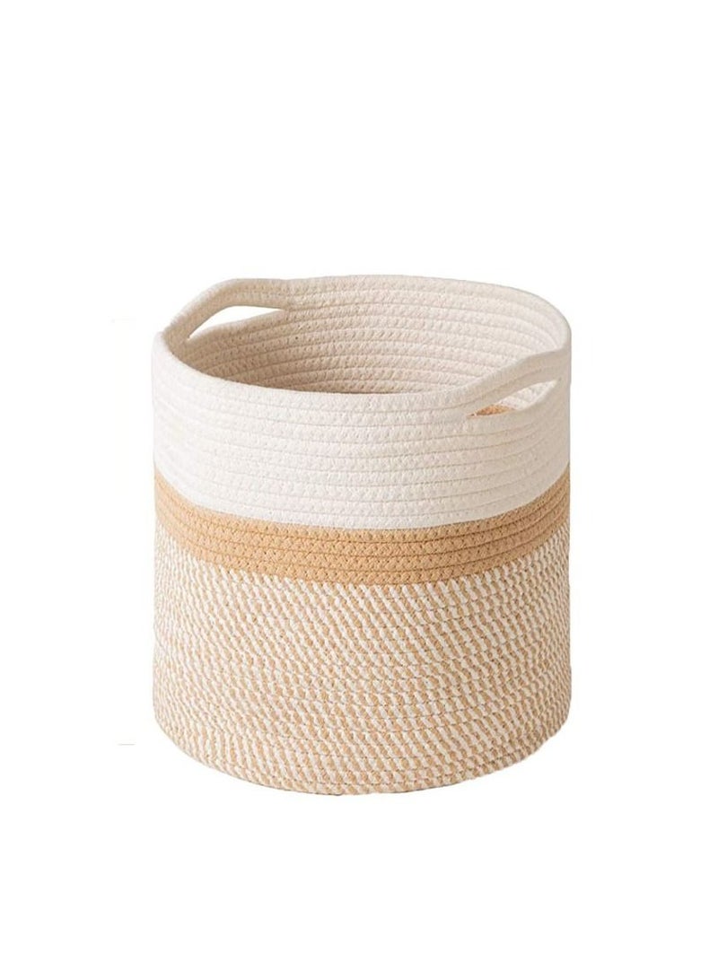 Y&D Multi-Functional Cotton Rope Woven Storage Basket 20*20cm - Image 1