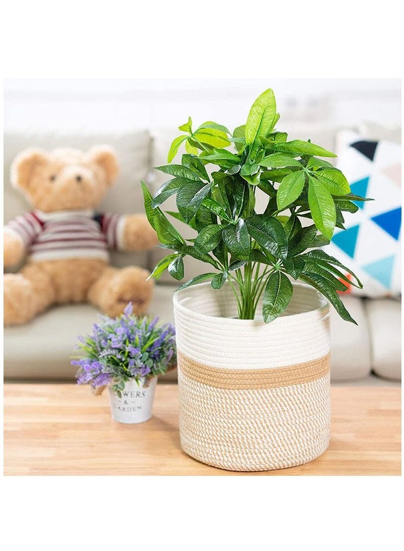 Y&D Multi-Functional Cotton Rope Woven Storage Basket 20*20cm - Image 3