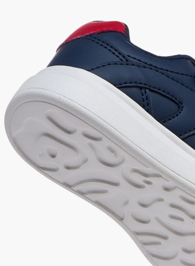 LBL by Shoexpress Panelled Sneakers with Hook and Loop Closure