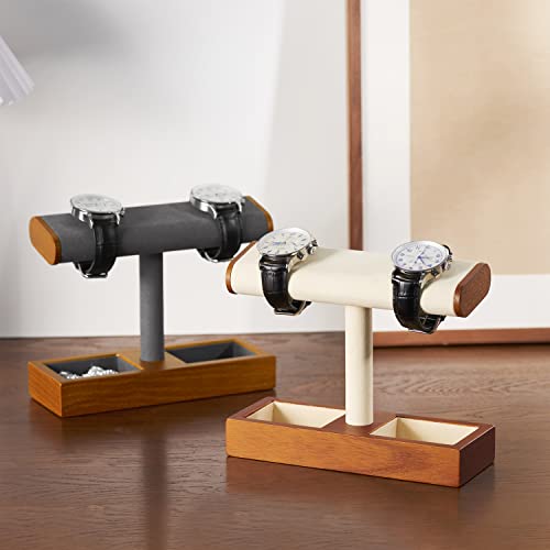 Oirlv Solid Wood Watch Display Stand Tbar Watch Stand for Men and Women Jewelry Accessory Organizer for Store and HomeSM19101 - Image 3