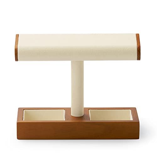 Oirlv Solid Wood Watch Display Stand Tbar Watch Stand for Men and Women Jewelry Accessory Organizer for Store and HomeSM19101 - Image 1