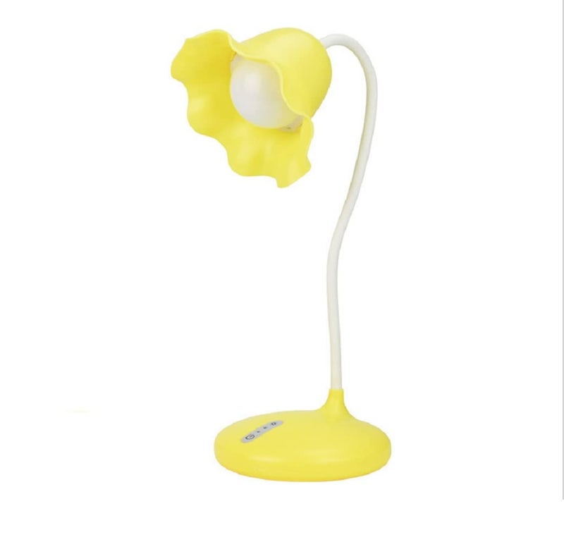 Maharsh Simple Cartoon Trumpet LED Table lamp USB Power Supply ThreeSpeed Touch dimming Study Book Light - Image 1