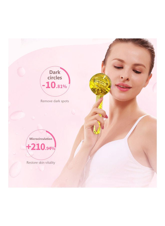 إسكدنيا جهاز تدليك الوجه على شكل كرة ثلج من الزجاج الكريستالي من قطعتين - Image 2