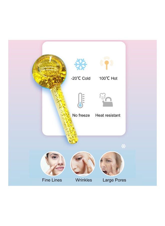 إسكدنيا جهاز تدليك الوجه على شكل كرة ثلج من الزجاج الكريستالي من قطعتين - Image 4