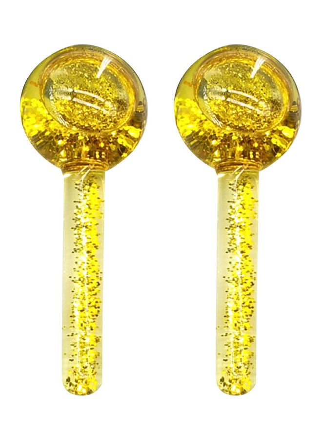 إسكدنيا جهاز تدليك الوجه على شكل كرة ثلج من الزجاج الكريستالي من قطعتين - Image 1