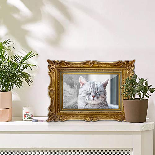 PHAREGE 8x10 Vintage Bronze Picture Frame, Ornate Antique Picture Frame for 8 by 10 Wedding Photo, Photo Frame Displays Horizontally or Vertically On Tabletop - Image 5