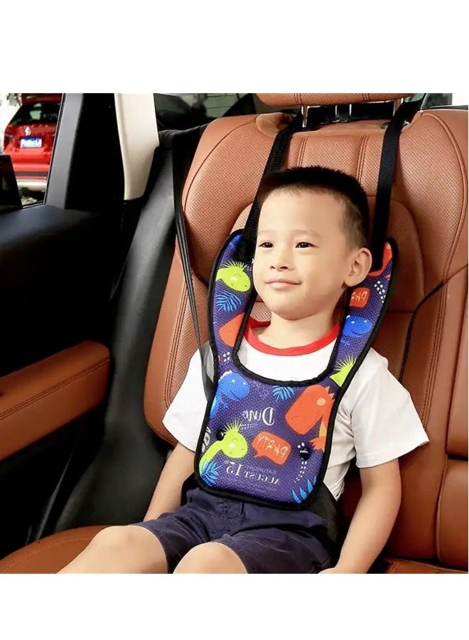 Adjustable Child Seat Belt Adjuster for Kids, Safety Strap Cover and Positioner Pad, Soft Safety Travel Harness Cove, Protect Children