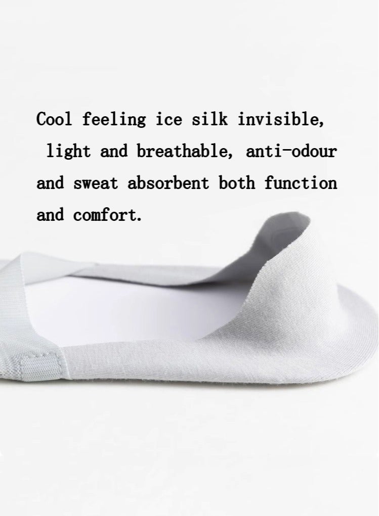 Men'S Socks, 5 Pairs of Invisible Socks, One Size Fits All  - Image 4