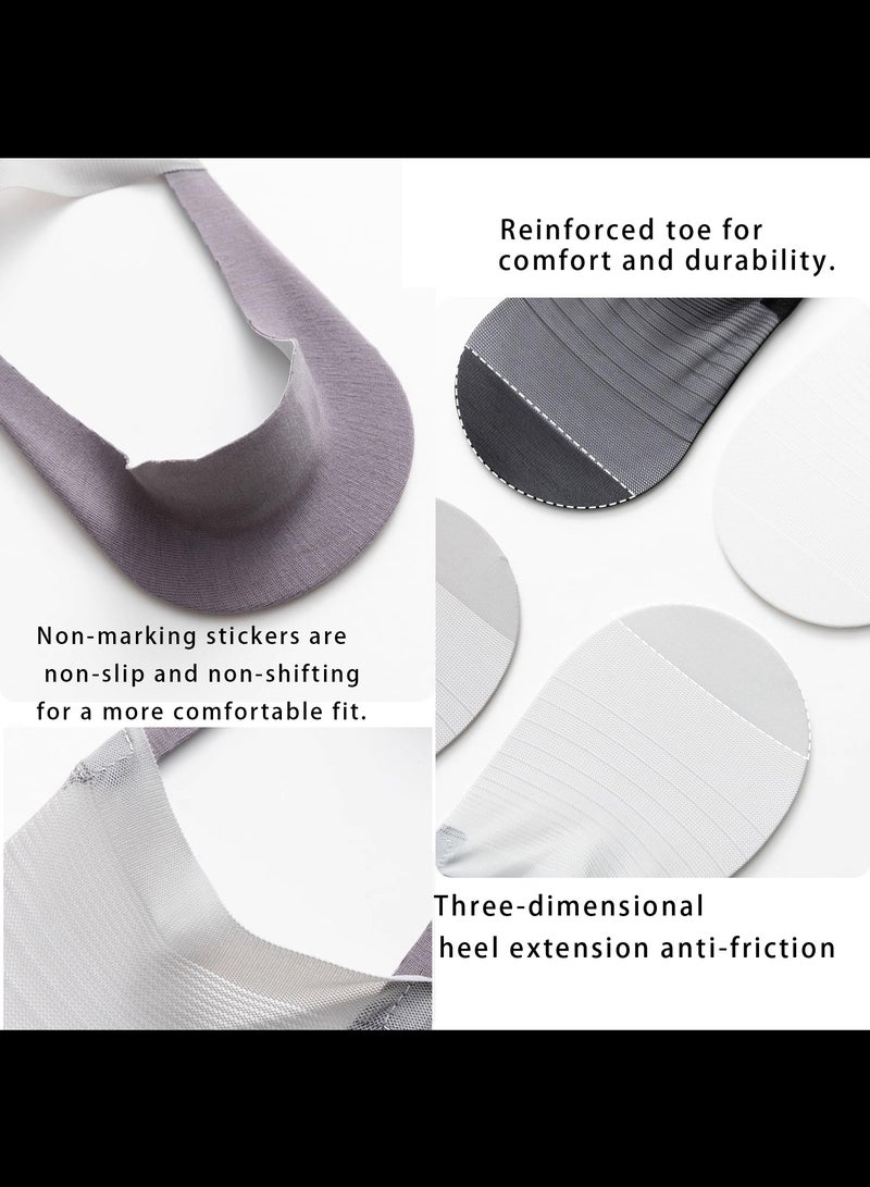 Men'S Socks, 5 Pairs of Invisible Socks, One Size Fits All  - Image 2