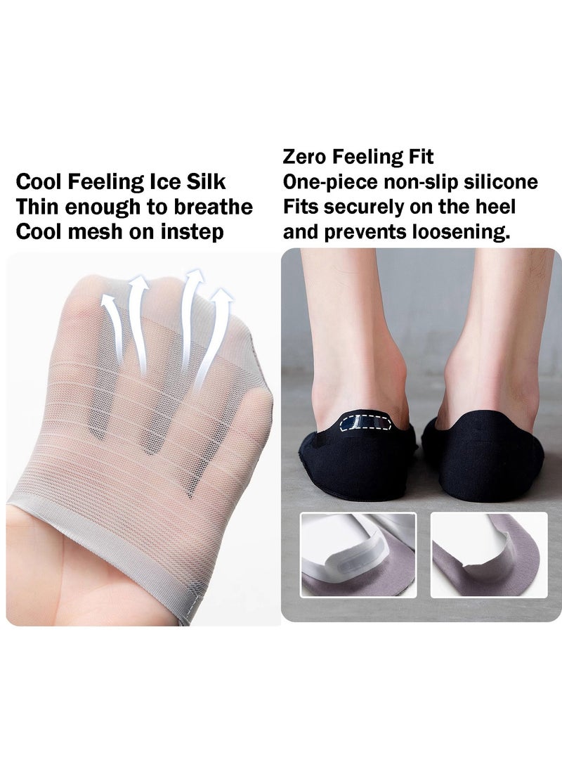 Men'S Socks, 5 Pairs of Invisible Socks, One Size Fits All  - Image 5