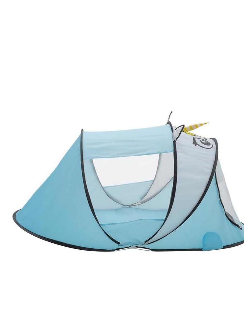 Generic Kids Portable Pop up Play Tent, Automatic Setup Outdoor and Indoor Fun House with Net Anti Mosquito Instant Foldable Playhouse Beach Carrying Bag for Girls Boys  - Image 3