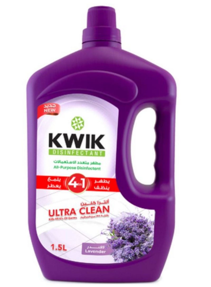 Ultra Clean Disinfectant Lavender Scent 1.5 L
