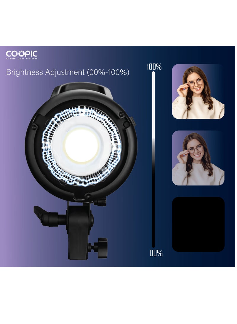 Coopic COOPIC Create Cool Picture 18000LM 5600K Studio Lighting with 96+ CRI, TLCI, Adjustable Brightness, Aluminum Alloy Cooling, LED Video Light for Filming, Videography, and Product Photography (CL1500) - Image 2