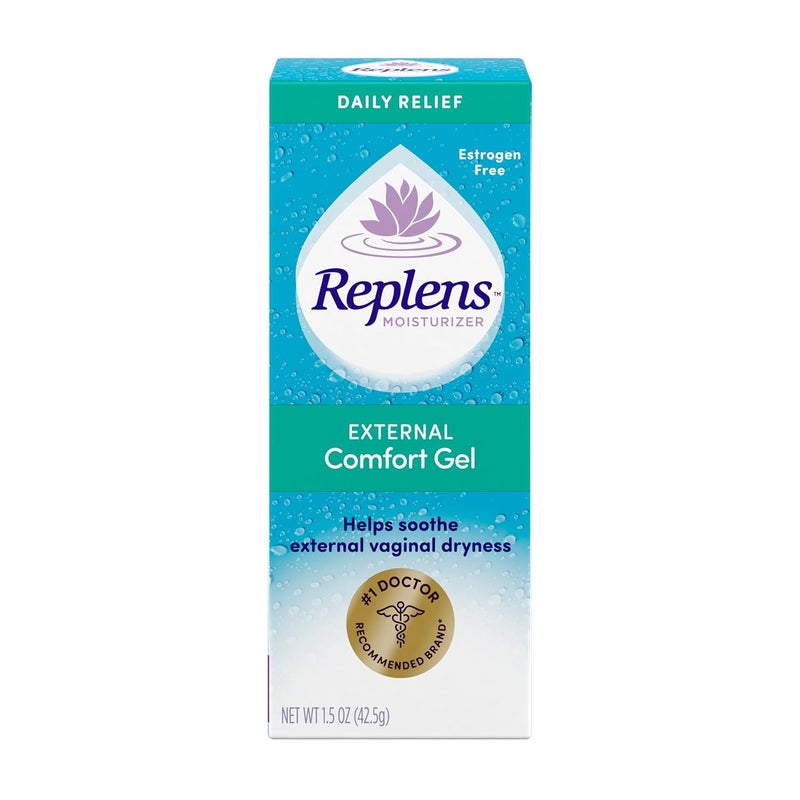 Replens Moisturizer External Comfort Gel for Vaginal Dryness, 1.5 oz - Image 1
