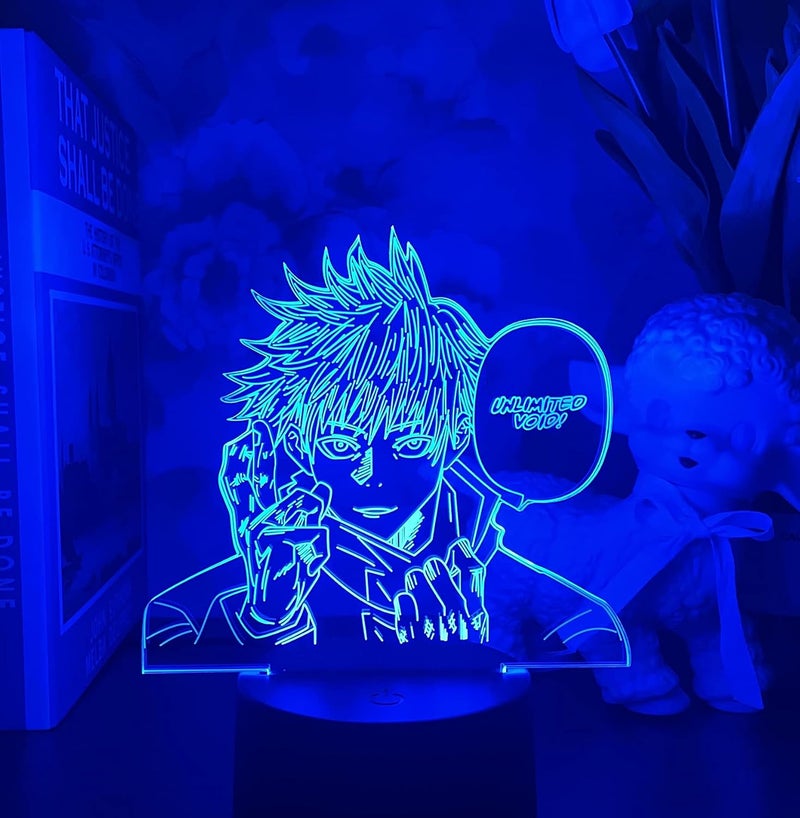 Al Raied ARS® 3D LED Satoru Gojo Night Light - Anime Jujutsu Kaisen Lamp with 16 Color Change and Remote Control - Image 3