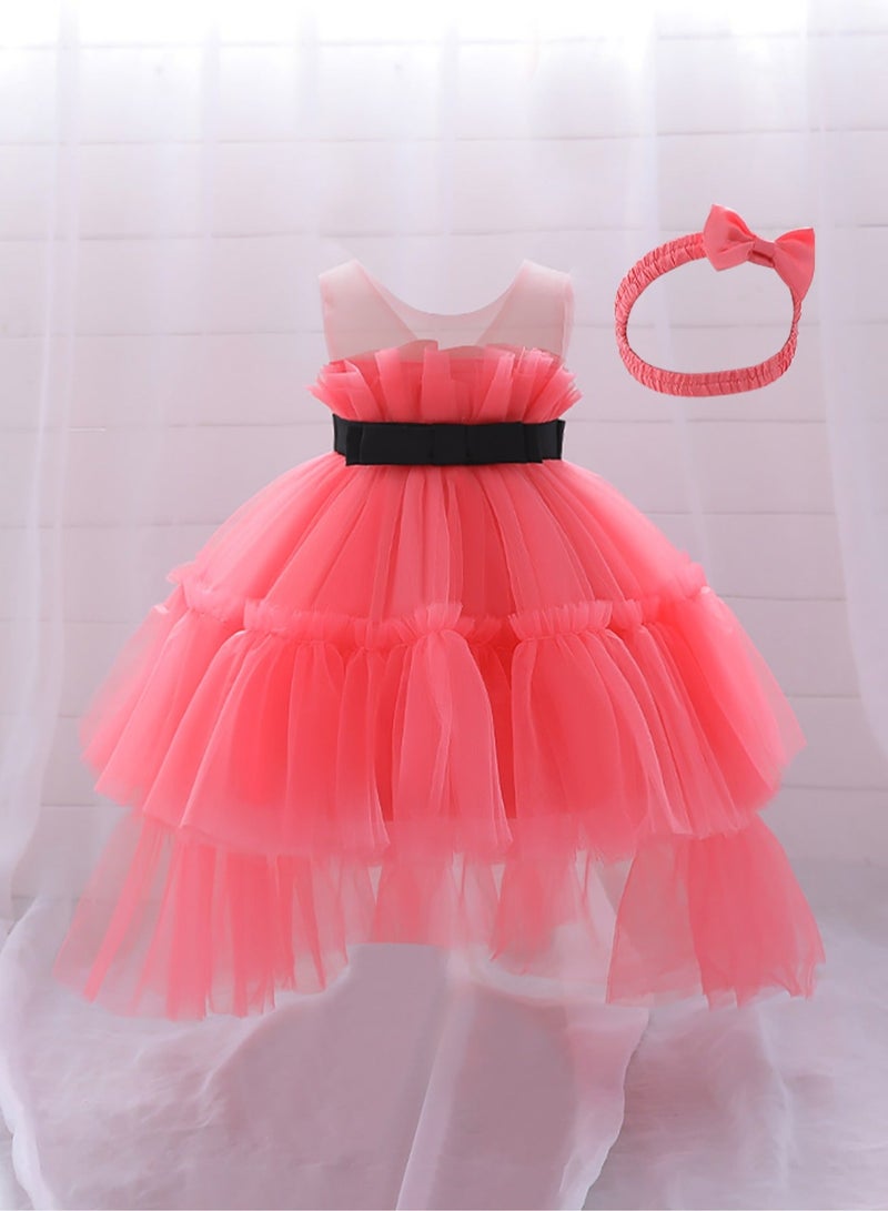 دىدانيالا فستان سهرة تول بطبقات - Image 4