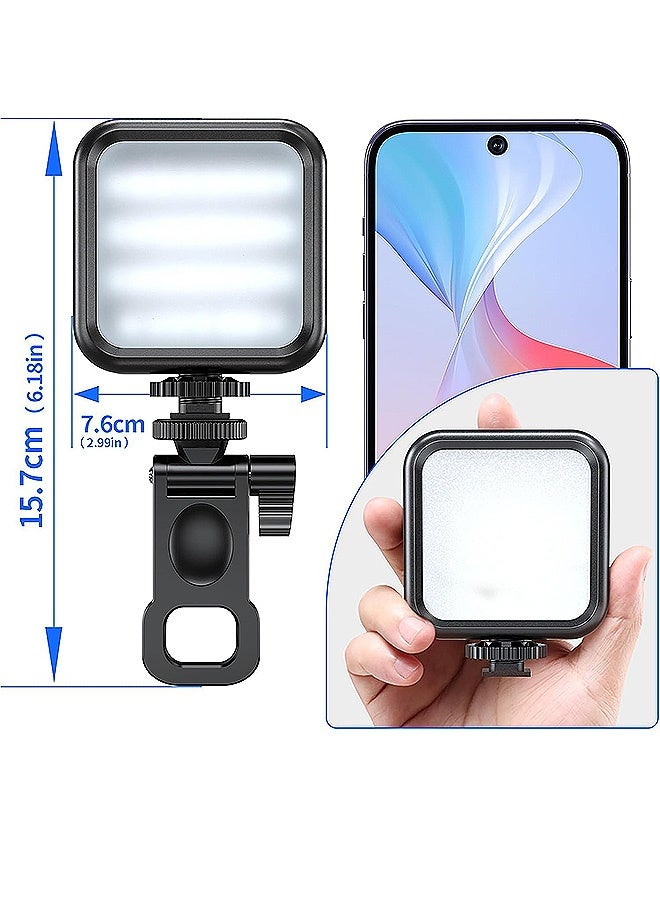 Gecomo LED Selfie Light, 3000-6000K 3 Modes Dimmable Rechargeable Front & Back Clip On Light, for Tablet Laptop Live Stream Video Makeup Fill Light  - Image 2