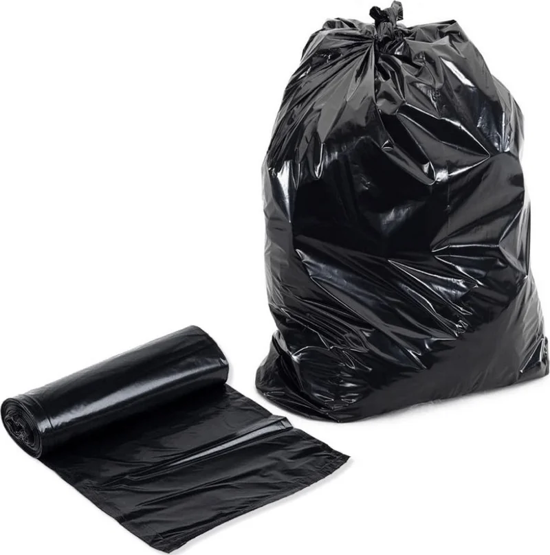 Kalbi Ticaret Kalpi Ticaret Thick Garbage Bag 500 gr x 5 Roll Black Garbage Bag 80X110 cm Jumbo Industrial Garbage Bag