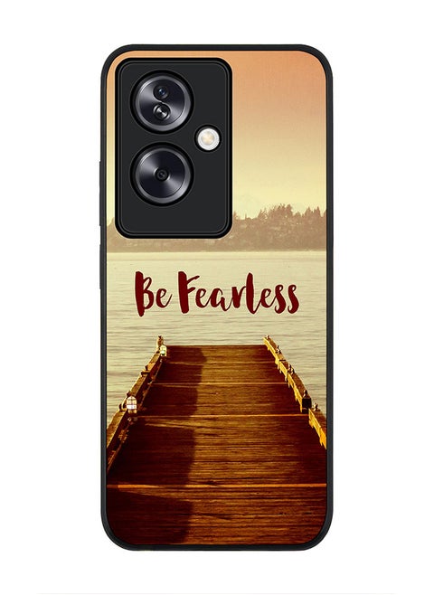 Rugged Black Edge Case for OnePlus Nord N30 SE, Slim fit Soft Case Flexible Rubber Edges Anti Drop TPU Gel Thin Cover - Be Fearless