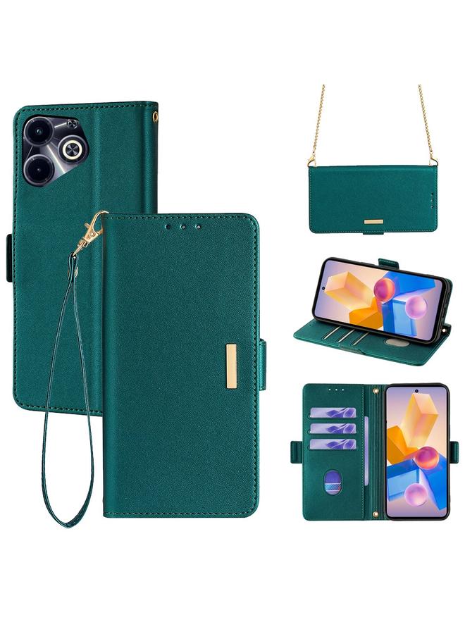 Zaboon Case For Infinix Hot 40i 4G Crossbody Chain Leather Phone Case - Image 1