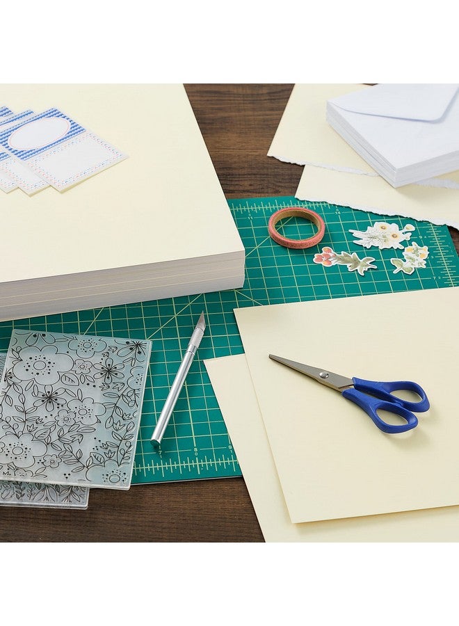 Park Lane Cardstock 8.5 X 11 Paper Pack 110 Lb Yellow Ivory Cardstock Scrapbook Paper Double Sided Card Stock For Crafts Embossing Cardmaking 100 Sheets - Image 3
