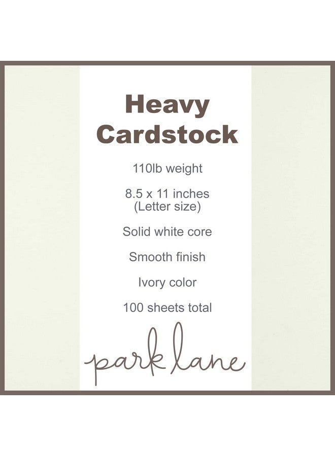 Park Lane Cardstock 8.5 X 11 Paper Pack 110 Lb Yellow Ivory Cardstock Scrapbook Paper Double Sided Card Stock For Crafts Embossing Cardmaking 100 Sheets - Image 5