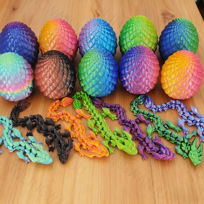 40pcs 3D Printed Dragon Egg Set With 20 Dragons And 20 Eggs Home Decor - Image 2