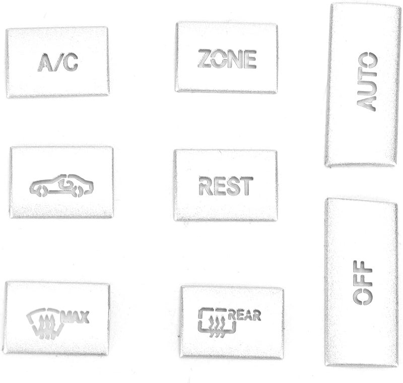 klarako AC Button Cover, 8pcs Air Conditioner Button Knob Cover Trim Replacement for E?Class W212 2010?15 - Image 1