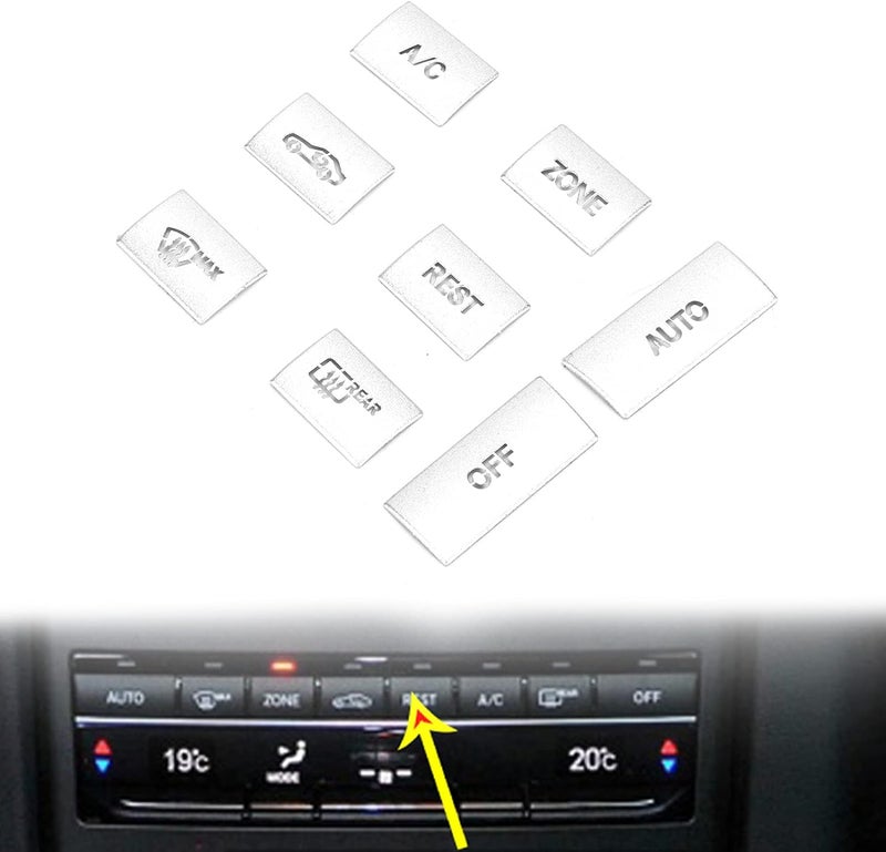 klarako AC Button Cover, 8pcs Air Conditioner Button Knob Cover Trim Replacement for E?Class W212 2010?15 - Image 2