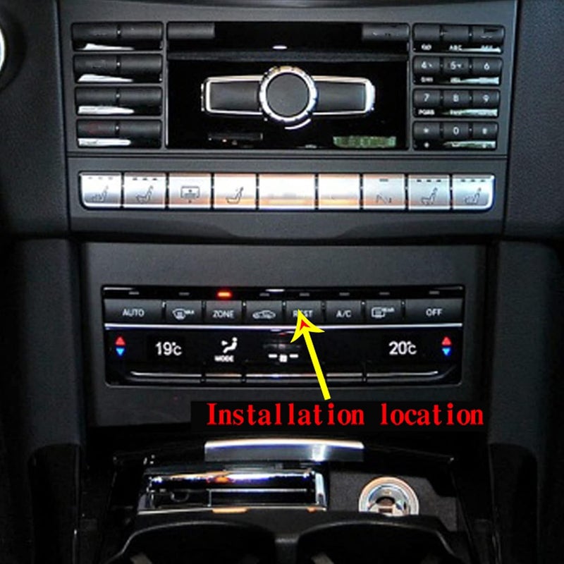 klarako AC Button Cover, 8pcs Air Conditioner Button Knob Cover Trim Replacement for E?Class W212 2010?15 - Image 4