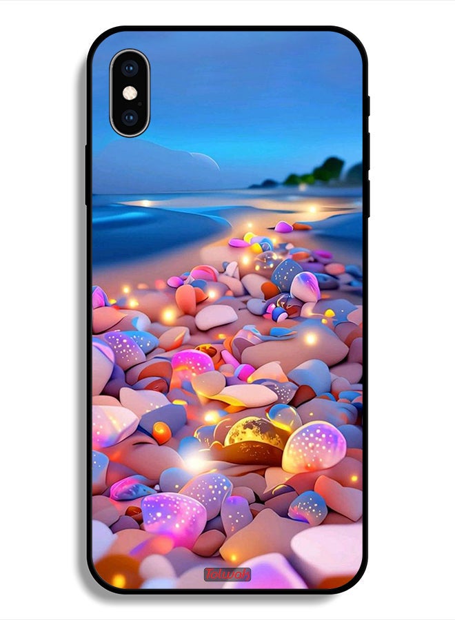 Tolwak Protective Case For Apple iPhone X Stones Art - Image 1