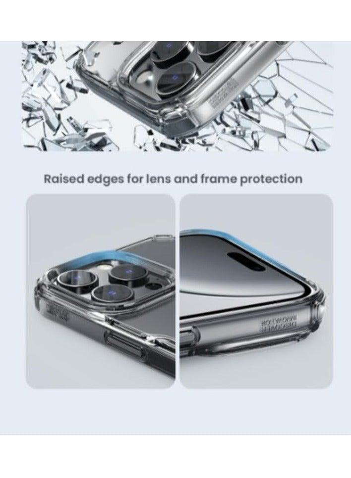 Nillkin Nature TPU Pro Magnetic Series Rugged Shockproof Case With Hard Back Tpu Shock Absorb Cover Raised Bezel Camera Protect Fits Apple iPhone 16 Pro Max - Blue - Image 4