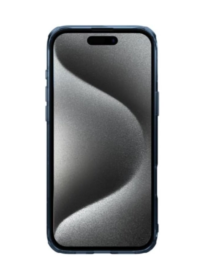 Nillkin Nature TPU Pro Magnetic Series Rugged Shockproof Case With Hard Back Tpu Shock Absorb Cover Raised Bezel Camera Protect Fits Apple iPhone 16 Pro Max - Blue - Image 2