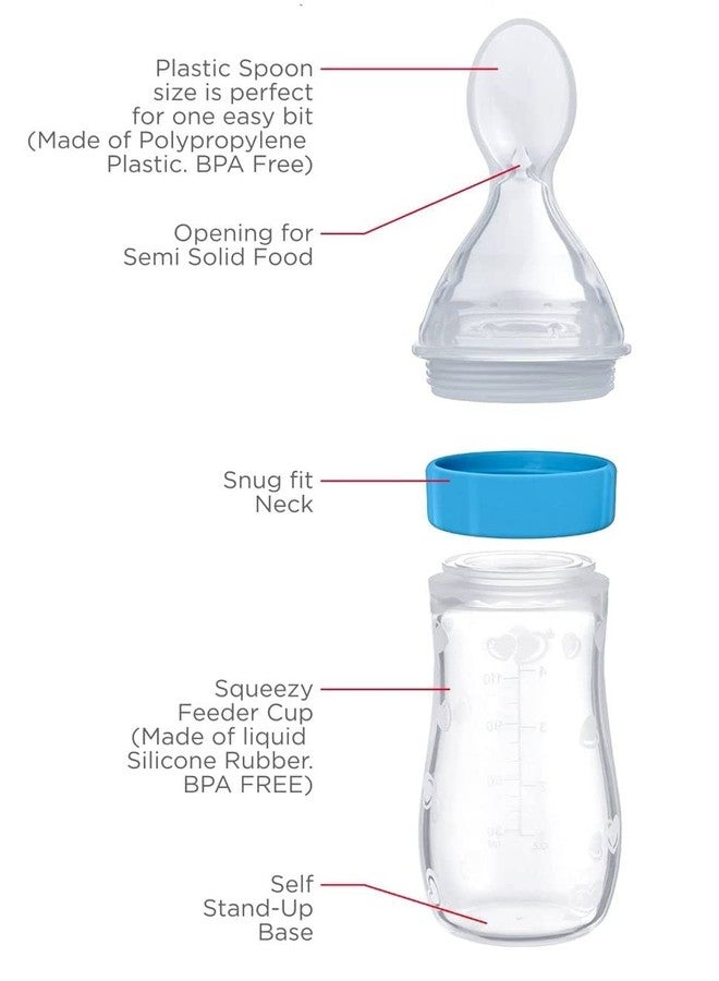 AG E-Com Baby Feeding Spoon Bottle with BPA Free Silicone Standing Base for Infants - Image 3