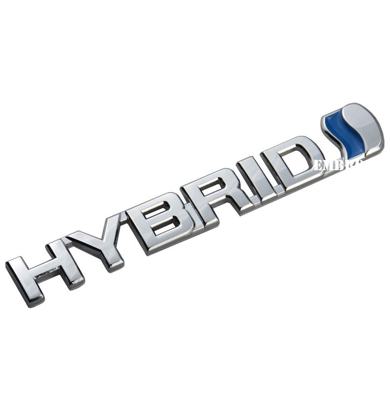 EmbRoom Hybrid Emblem Fender 3D Metal Badge Decal Replacement for Universal Car (Blue Chrome) - Image 4