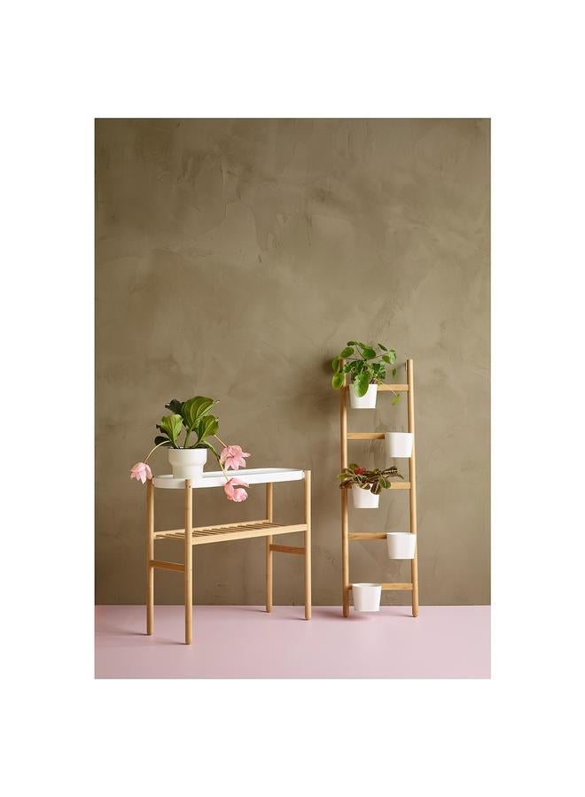 Zaboon Plant stand, bamboo/white, 70 cm - Image 5