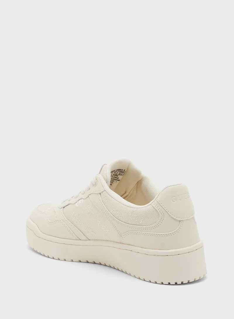GUESS Lace Up Low Top Sneakers