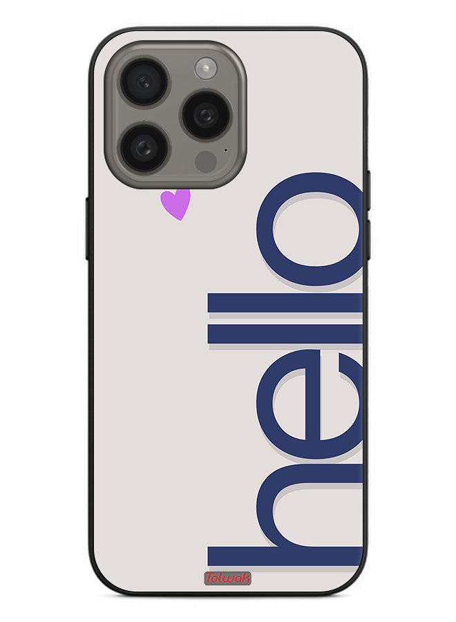 Tolwak Apple iPhone 15 Pro Max Protective Case Cover Hello - Image 2