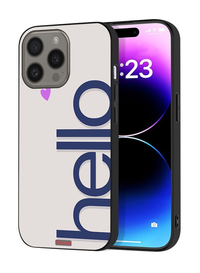 Tolwak Apple iPhone 15 Pro Max Protective Case Cover Hello - Image 1