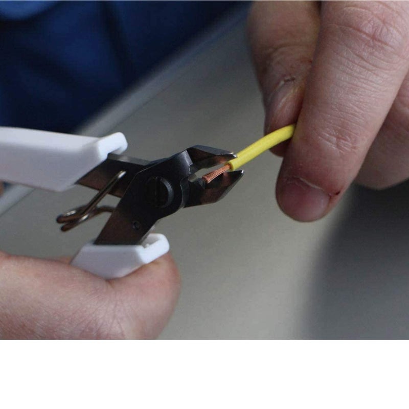 Ceznek Stainless Steel Mini Diagonal Nipper Top Cutter Electro Plier 45 Multipurpose Plastic Coated for Wire Plastic Cutting Jewellery Making Repair Electronic Watchmaking Hobby Crafts DIY  - Image 5