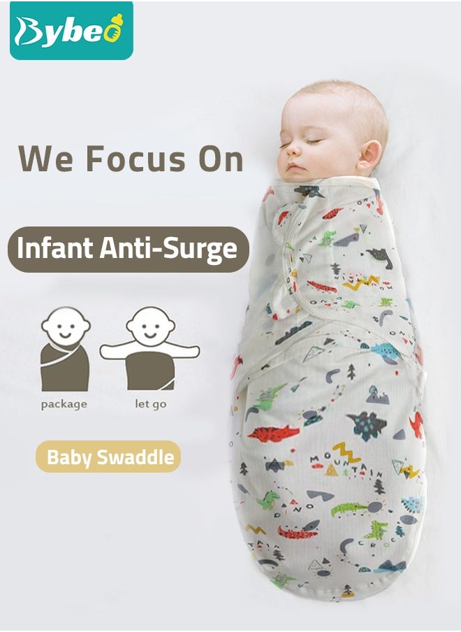 Bybeo 8 PCS Baby Swaddle Blanket Wrap Cap Gloves and Foot Straps Set Newborn Infant Sleep Sack With Caps 100% Breathable Cotton 0-4 Month  - Image 2