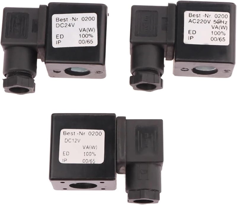 ملف كويلة صمام كهرومغناطيسي واحد 12vdc 24vdc Ac24v 110v 220v 380v، قطر داخلي 13mm، ارتفاع 41mm (AC24V) - Image 4