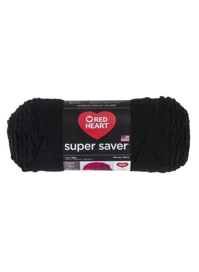 RED HEART خيط سوبر سيفر 312 أسود - Image 1