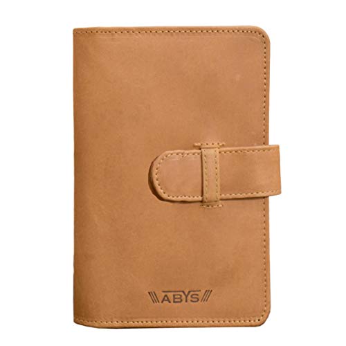 ABYS Genuine Leather Tan Women Clutch||Passport Wallet||Card Holder||Purse - Image 3