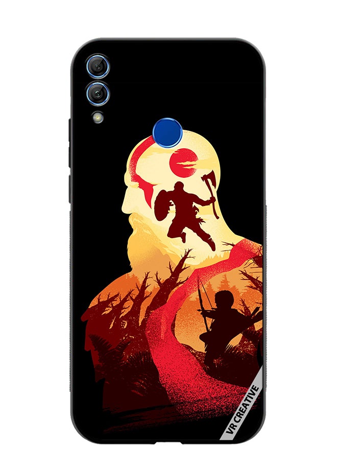 VR CREATIVE Protective Case Cover For Honor 10 Lite God Of War Design Multicolour