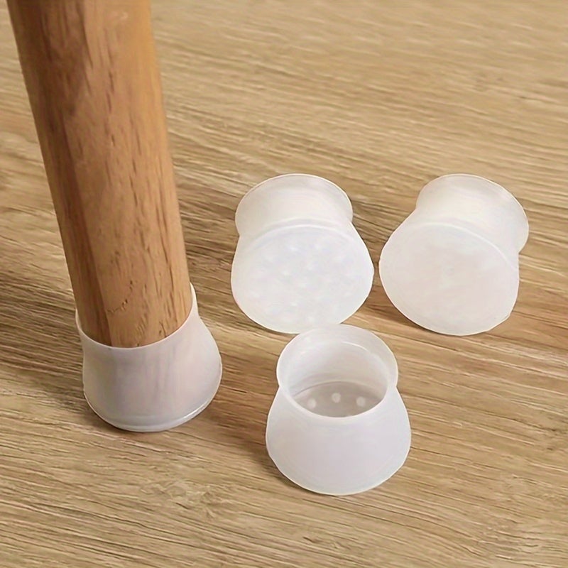 100pcs Furniture Leg Protectors, Durable Silicone Anti-Slip Chair Floor Protectors Pads for Table Chair, Enhanced Stability Safety - Image 1
